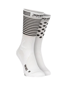 Cycling socks X-SOCKS® Bike Race 4.0 Arctic White/Dot/Stripe - 2024
