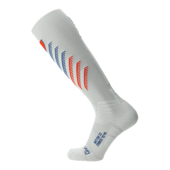 Ski socks UYN Natyon 3.0 France White 2023/24