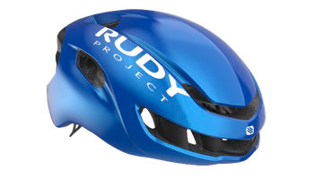 Bike Helmet Rudy Project NYTRON BLUE METAL (SHINY) - BLACK (MATTE)
