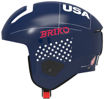 Helm Briko Vulcano 2.0 USA Shiny/Blue White - 2023/24