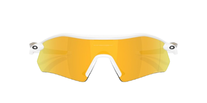 Sunglasses Oakley Radar Plate Polished White/Gold Frame/Prizm 24K Polarized Lenses