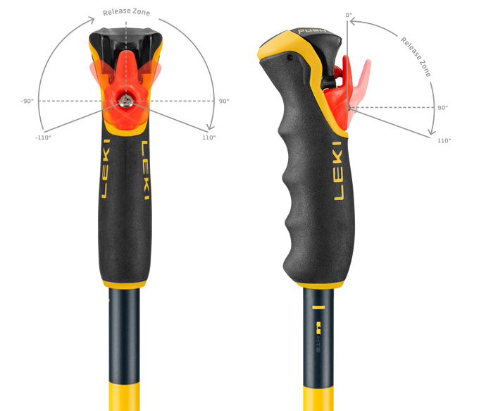 Poles LEKI Spitfire 3D Orange - 2025/26