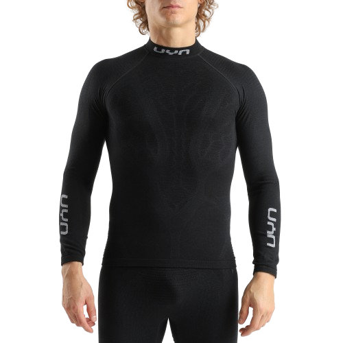 Thermal underwear UYN Man Elevatyon Biomorph UW Shirt Long SL Turtle New Neck Black - 2025/26