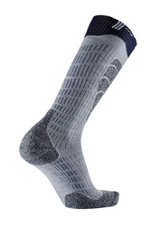 Ski socks Sidas Ski Merino Grey/Orange - 2024/25
