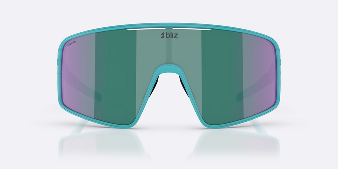 Sunglasses BLIZ P001 Frame Matte Turquoise with Blue Green Lenses