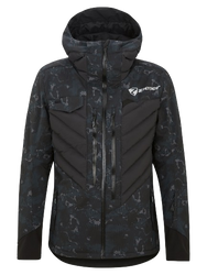 Skijacke Ziener RCE Coach Jacket Unisex Black Foggy Print - 2024/25