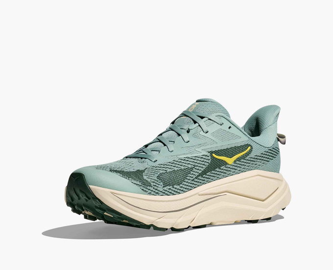 Man Schuhe Hoka Challenger 8 Jade/Truffle Salt