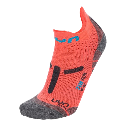 Outdoor Socks UYN Woman Run 2in Socks Coral Fluo/Anthracite