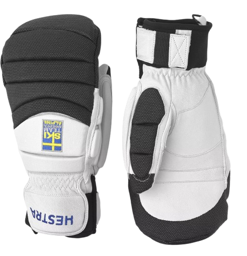 Gloves Hestra Gripen GS Mitt White/Yellow - 2025/26