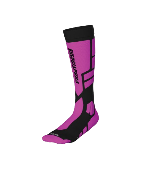 Ski socks Energiapura PRO Socks Fluo Fuxia/Black - 2025/26