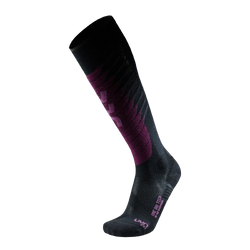 Skisocken UYN Women Ski One Biotech Black/Purple - 2025/26