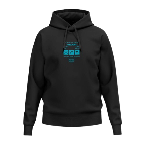 HEAD WCR Hoodie Unisex Black - 2025/26