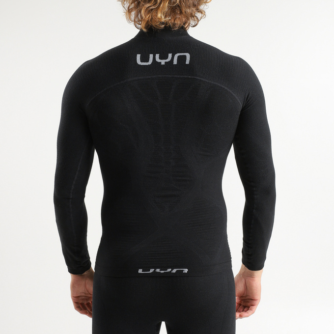 Thermounterwäsche UYN Man Elevatyon Biomorph UW Shirt Long SL Turtle New Neck Black - 2025/26