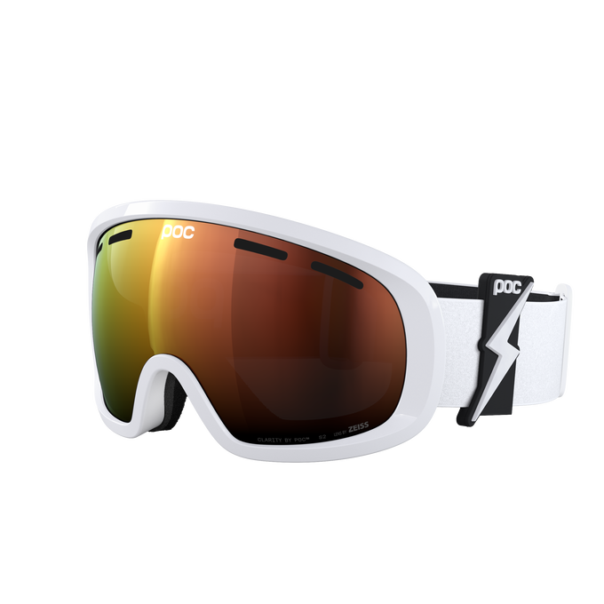 Skibrille POC Fovea Mid Blixten White/Partly Sunny Orange - 2025/26