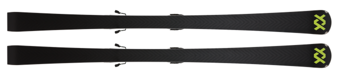 Skis Volkl Racetiger SL + RMotion T 12 Black/Flo-Red - 2025/26