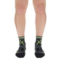 Cycling Socks UYN Man Cycling MTB Anthracite/Yellow Fluo