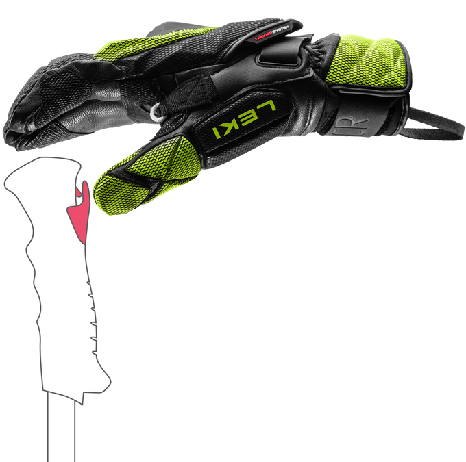 Gloves LEKI WCR Venom GS 3D Lobster- 2025/26