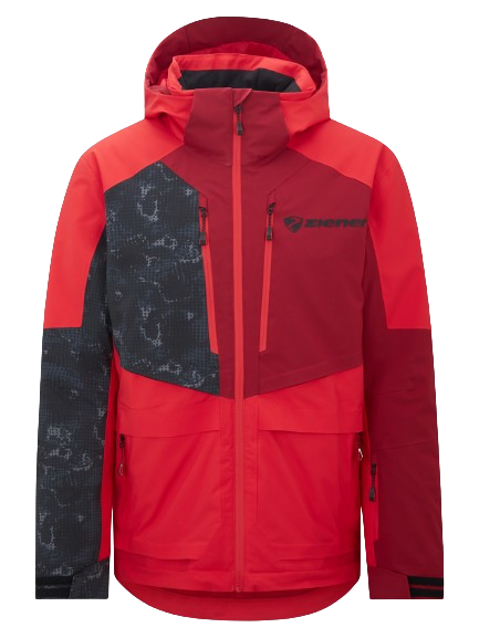 Ski jacket Ziener Trivor Man Padded Red Black Foggy Print - 2024/25