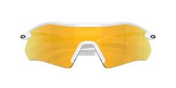 Sunglasses Oakley Radar Plate Polished White/Gold Frame/Prizm 24K Polarized Lenses