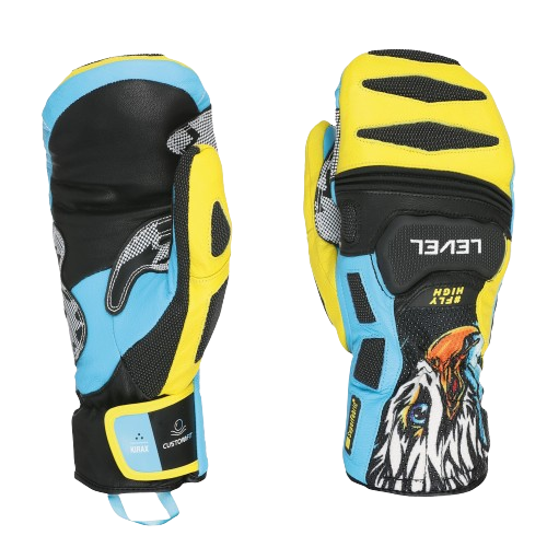 Gloves Level SQ CF Mitt Yellow/Blue - 2025/26