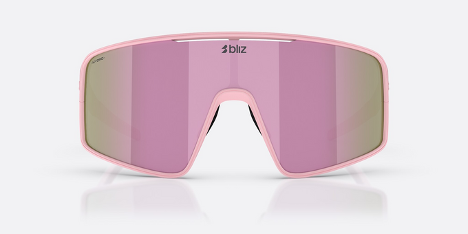 Sunglasses BLIZ P001 Frame Matte Powder Pink with Brown W Rose Multi Lenses