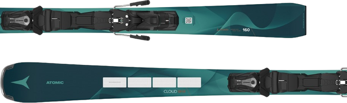 Skis Atomic Cloud Q14 Revoshock S + MI 12 GW Black/Smoke - 2025/26