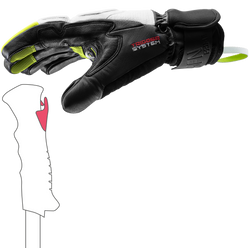 Gloves LEKI Griffin Prime 3D White/Neon - 2025/26