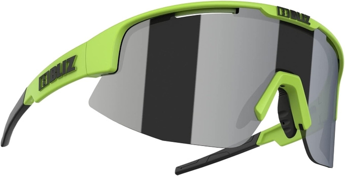 Sunglasses BLIZ Matrix Lime Green/Smoke with silver mirror
