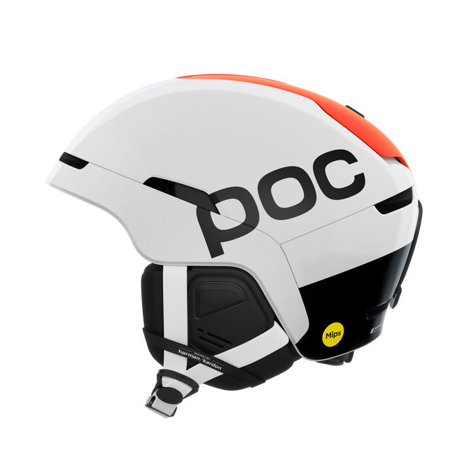 Helm POC Obex Connect Hydrogen White/Fluorescent Orange AVIP - 2025/26
