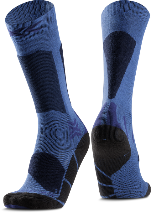 Ski socks X-socks Ski Discover OTC JR Blue Blossom/Marine - 2025/26