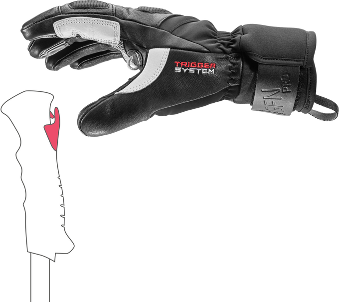 Gloves LEKI Griffin Pro 3D Woman Black- 2025/26