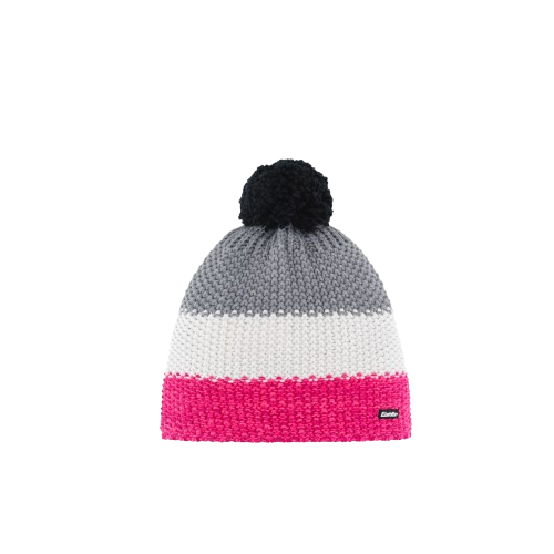 Beanie Eisbar Star Pompon MÜ Gray/White/Pink - 2025/26