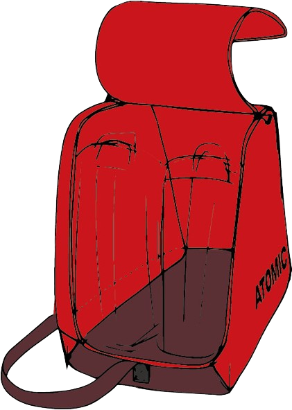 Skischuhtasche Atomic Boot Bag Red – 2025/26