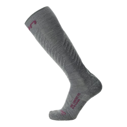 Ski socks UYN Woman Ski One Comfort Fit Grey/Purple - 2025/26