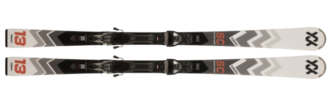 Ski Volkl Racetiger SC White + vMotion 11 GW Black - 2024/25