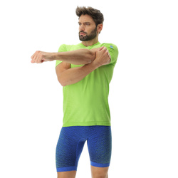 Laufshirt UYN Man Running Exceleration OW Shirt SH_SL Lime/Sulphur Spring