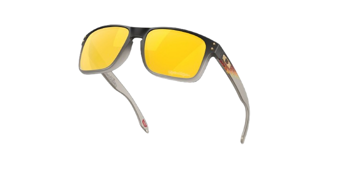 Sunglasses Oakley Holbrook Troy Lee Designs Black Fade Frame/Prizm 24K Polarized Lenses