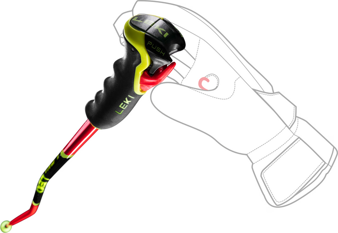 Poles LEKI WCR SG/DH 3D Red - 2025/26