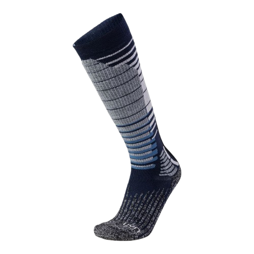 Snowboard socks UYN Man Ski Snowboard Socks Dark Blue/Grey Melange - 2025/26