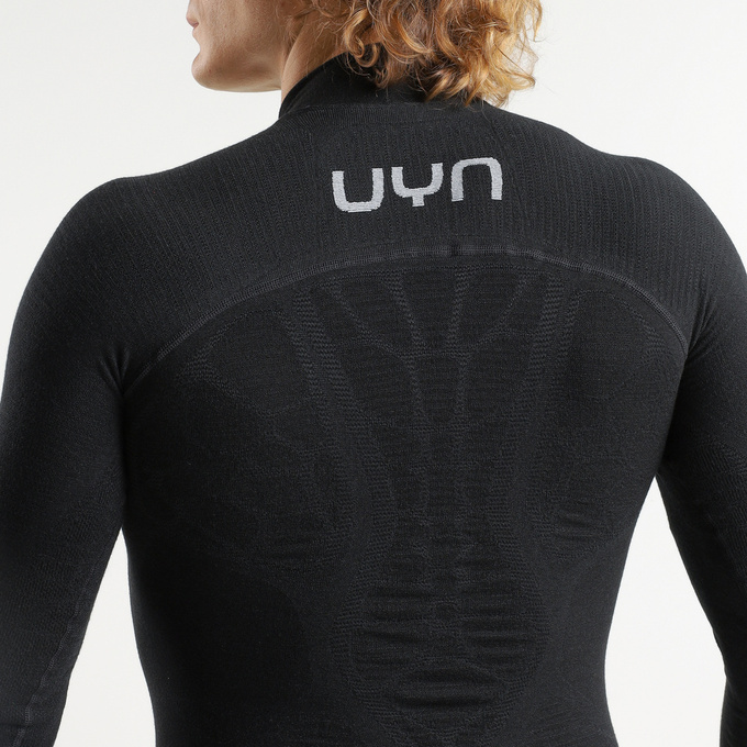 Thermal underwear UYN Man Elevatyon Biomorph UW Shirt Long SL Turtle New Neck Black - 2025/26