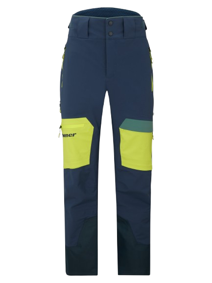 Skihose Ziener Tewes Full-Zip Man Dark Navy Lime - 2025/26