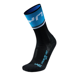 Outdoor Socken UYN Man Cycling One Light Socks Black/Cobal Blue