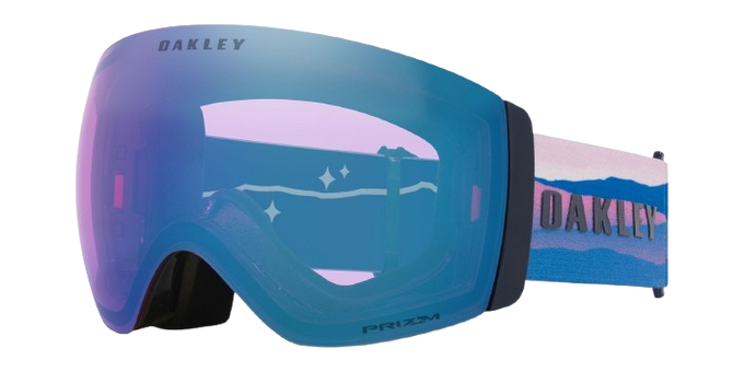 Goggles Oakley Flight Deck Pro L Mikaela Shiffrin Sig/Prizm Snow Iced Iridium + Additional lens Prizm Snow Sapphire Iridium - 2025/26