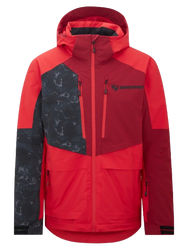 Skijacke Ziener Trivor Man Padded Red Black Foggy Print - 2025/26