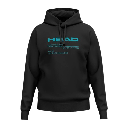 HEAD Race Hoodie Unisex Black - 2025/26