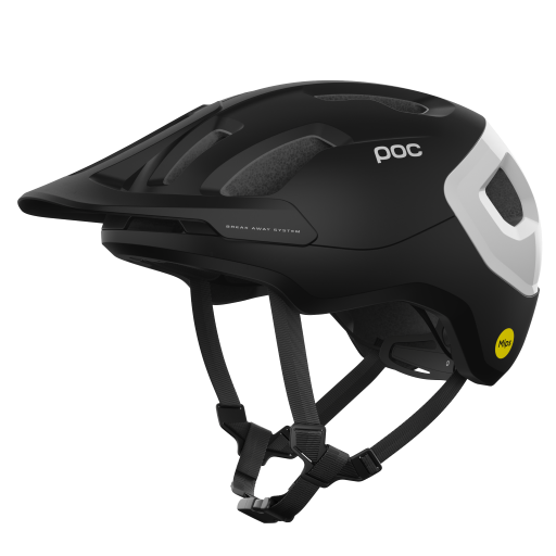 Fahrradhelm POC Axion Race MIPS Uranium Black Matt/Hydrogen White
