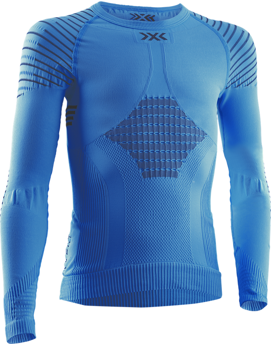 Thermounterwäsche X-Bionic Invent 4.0 Shirt LG SL Junior Teal Blue/Anthracite - 2024/25