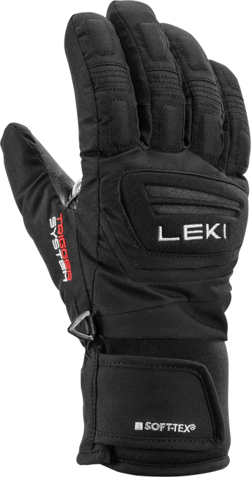 Gloves LEKI Griffin 3D Junior Black - 2025/26