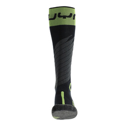 Ski socks UYN Man Ski One Merino Socks Black/Lime - 2025/26