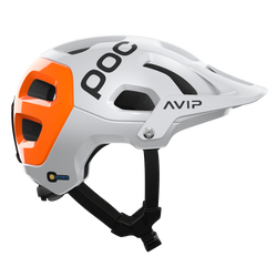 Fahrradhelm POC Tectal Race MIPS NFC Hydrogen White/Fluorescent Orange AVIP
